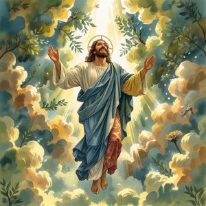 Jésus console ses enfants avant son Ascension